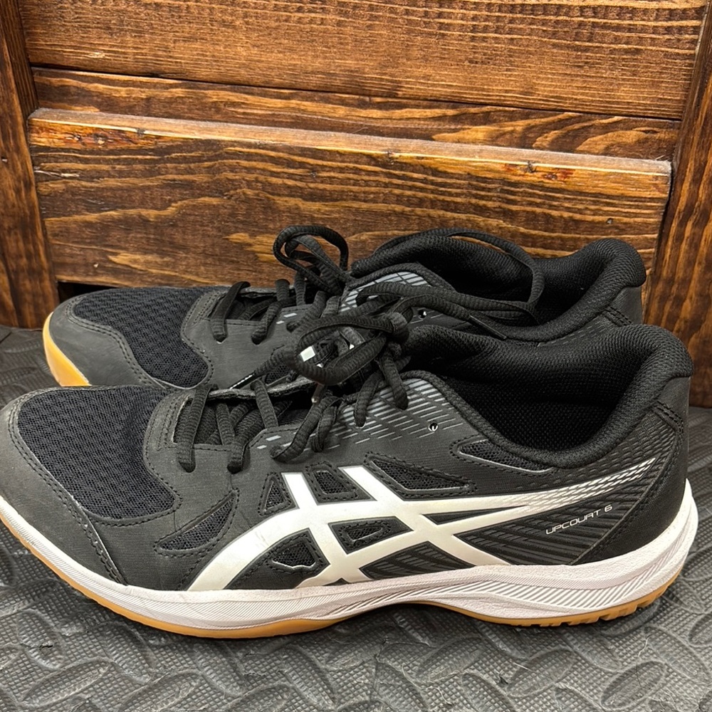 ASICS Black and White Athletic Shoes